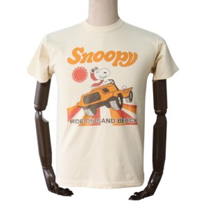 画像2: TOYS McCOY トイズマッコイ TMC2525 SNOOPY TEE "RIDE ON SAND BEACH" 半袖Tシャツ スヌーピー 小型ランナバウト“Coot Funmobile” 60年代