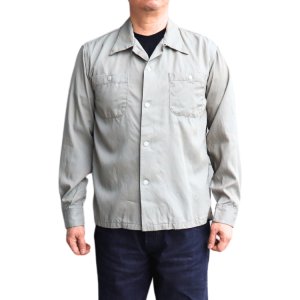 画像2: CUSHMAN クッシュマン 25490 R/C HAND STICH OPEN COLLAR SHIRTS レーヨンコットンハンドステッチ オープンカラーシャツ 長袖 long sleeve アメカジ カジュアル