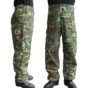 画像2: BUZZ RICKSON'S バズリクソンズ BR42528 TROUSERS, MEN'S, CAMOUFLAGE COTTON, WIND RESISTANT POPLIN, CLASS 2  ミリタリーパンツ カモフラ カモフラージュ ワークパンツ トラウザーズ ファティーグパンツ リーフパターン  日本製 madeinjapan