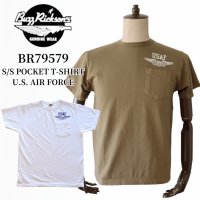 BUZZ RICKSON'S バズリクソンズ BR79579 S/S POCKET T-SHIRT U.S. AIR FORCE 半袖Tシャツ USAF ポケットT ミリタリーデザイン Made in USA