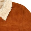 画像9: Y'2 LEATHER ワイツーレザー WJ-02 STEER SUEDE LUNCH COAT ステア スウェード ランチコート  ウールパイル ライナー (9)