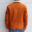 画像5: Y'2 LEATHER ワイツーレザー WJ-02 STEER SUEDE LUNCH COAT ステア スウェード ランチコート  ウールパイル ライナー (5)