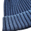 画像4: STUDIO D'ARTISAN ステュディオダルチザン 7481 INDIGO KNIT CAP デニムのような色落ち 経年変化を楽しめる インディゴニットキャップ エイジング加工 (脱色加工) Dインディゴ ダルチザン ニット帽 帽子 (4)