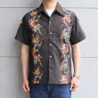 画像2: SAMURAI JEANS サムライジーンズ SSA24-01 龍柄ハワイアンシャツ コットン100％ 高密度平織 アロハシャツ 和柄 龍 ドラゴン 辰年 半袖シャツ madeinjapan 日本製 (2)