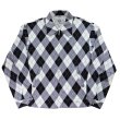 画像4: WEARMASTERS by attractions ウエアマスターズ バイ アトラクションズ lot.819 Argyle Blouson アーガイルブルゾン 50s 50年代 ミッドセンチュリー アーガイル チェック テキスタイル レーヨンリネン 抜染プリント ブルゾン ジャケット (4)