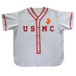 画像4: BUZZ RICKSON'S バズリクソンズ BR39268 BASEBALL SHIRT USMC 113 H.GRAY 米海兵隊USMCデザイン 野球チーム ベースボールシャツ グレイトレイクス ヴィンテージ復刻 グレー 綿100％ 日本製 madeinjapan ミリタリー 半袖 (4)