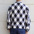 画像3: WEARMASTERS by attractions ウエアマスターズ バイ アトラクションズ lot.819 Argyle Blouson アーガイルブルゾン 50s 50年代 ミッドセンチュリー アーガイル チェック テキスタイル レーヨンリネン 抜染プリント ブルゾン ジャケット (3)