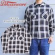 画像1: DELUXEWARE  デラックスウエア RCS-04L RAYON DUCK SHIRT レーヨン ダックシャツ レーヨン100％ オックス織り 長袖シャツ モノクロオンブレ柄 日本製 madeinjapan (1)