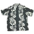 画像12: SUN SURF サンサーフ SS39216 RAYON HAWAIIAN SHIRT SUNLIGHT FLOWER レーヨン ハワイアンシャツ サンライトフラワー ボーダー・パターン  NANI OF HAWAII ナニ・オブ・ハワイ ベティ・ロバートソン タヒチ タヒチ柄 民族 パレウ 花 植物 ハワイアンシャツ アロハシャツ 半袖 (12)