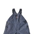 画像4: HEADLIGHT ヘッドライト HD42456 11oz. HICKORY STRIPE OVERALLS ヒッコリーストライプ製オーバーオール アンカーフック トライアングルポケットダイヤモンドバック ドーナツボタン anchor hook triangle pocket donut button 日本製 madeinjapan (4)