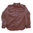 画像4: DELUXEWARE デラックスウエア HV-01 HICKORY NEL SHIRT ヒッコリーネルシャツ ヘビーネル nel flannel shirts 旧式織機 デニムの柄モノ長袖 長袖シャツ long sleeve コットン  cotton 日本製 madeinjapan (4)