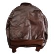 画像14: BUZZRICKSONS バズリクソンズ BR80646 Type A-2 “WERBER SPORTSWEAR CO. ORDER No. 39-2951P” アウター ジャケット フライトジャケット flight jacket outer レザー leather 台襟なし フックレスジッパー 馬革 BRONCO HIDE ブロンコハイド  茶リブ (14)