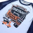 画像5: STUDIO D'ARTISAN ステュディオダルチザン プリントラグラン7分袖Tシャツ 8151A アメカジスタイル 3/4 raglan sleeve (5)