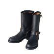 画像2: Y'2 LEATHER ワイツーレザー SUMI DYED HORSE Engineer Boots 墨黒ホース エンジニアブーツ Saddle-core サドル full leather lining brass  (2)