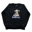 画像3: DAPPER'S ダッパーズ 3.0mm BINDER CREW SWEAT FLOCKY  MISSOURI フロッキープリントスエット 1736 裏起毛 fleece lining ミリタリーデザイン military カレッジデザイン コットン cotton (3)