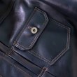 画像10: Y'2 LEATHER ワイツーレザー INDIGO HORSE 1st Type JACKET インディゴホース ファストタイプ ジャケット IB-140  horsehide ホースハイド 馬革 レザージャケット leather jacket (10)