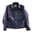 画像4: Y'2 LEATHER ワイツーレザー INDIGO HORSE 1st Type JACKET インディゴホース ファストタイプ ジャケット IB-140  horsehide ホースハイド 馬革 レザージャケット leather jacket (4)