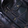 画像8: Y'2 LEATHER ワイツーレザー INDIGO HORSE 1st Type JACKET インディゴホース ファストタイプ ジャケット IB-140  horsehide ホースハイド 馬革 レザージャケット leather jacket (8)