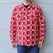 画像2: CUSHMAN クッシュマン NATIVE PRINT NEL OPEN COLLAR SHIRTS ネイティブ プリント ネル オープン カラ ーシャツ 25597 長袖 long sleeve アメカジ カジュアル (2)