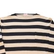 画像12: CUSHMAN クッシュマン 26849 BORDER BOAT NECK TEE ボーダーボートネックTシャツ 8分袖 マリーン cotton コットン (12)