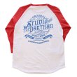 画像10: STUDIO D'ARTISAN ステュディオダルチザン プリントラグラン7分袖Tシャツ 8162B アメカジスタイル 3/4 raglan sleeve Made in JAPAN 日本製 (10)