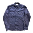 画像4: SAMURAI JEANS サムライジーンズ SSS25-01 蛇柄ジャガードワークシャツ 経年変化で蛇が浮かぶ！ snake pattern jacquard work shirt インディゴ糸  madeinjapan 日本製 (4)