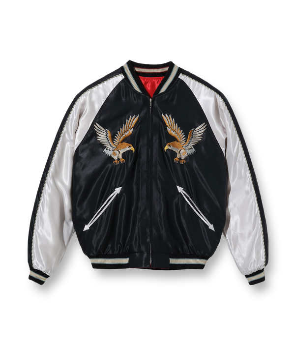 TAILOR TOYO テーラー東洋 TT15173-119 / Early 1950s Style Acetate Souvenir Jacket “ EAGLE” × “BLACK DRAGON” スカジャン スーベニアジャケット 2022 イーグル ブラックドラゴン 刺繍 made in  japan 日本製 東洋エンタープライズ - TOP