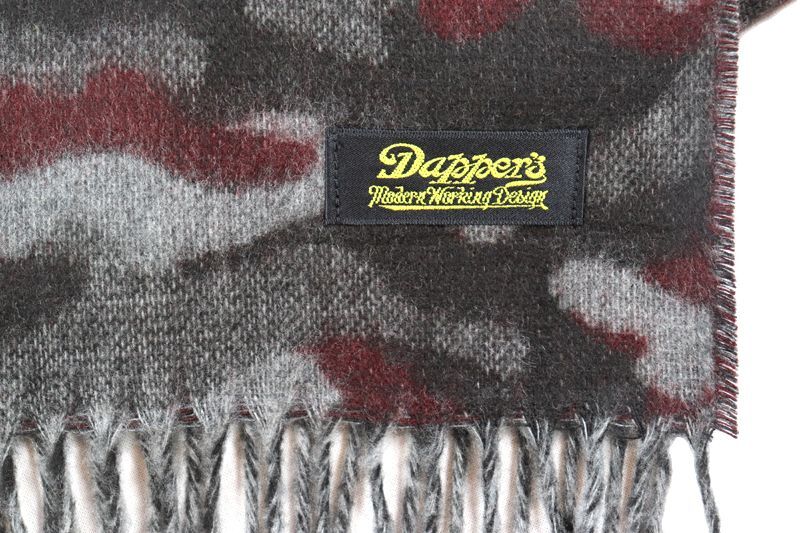 DAPPER'S ダッパーズ 1511 Cashmink Scarf by V.FRAAS Camouflage