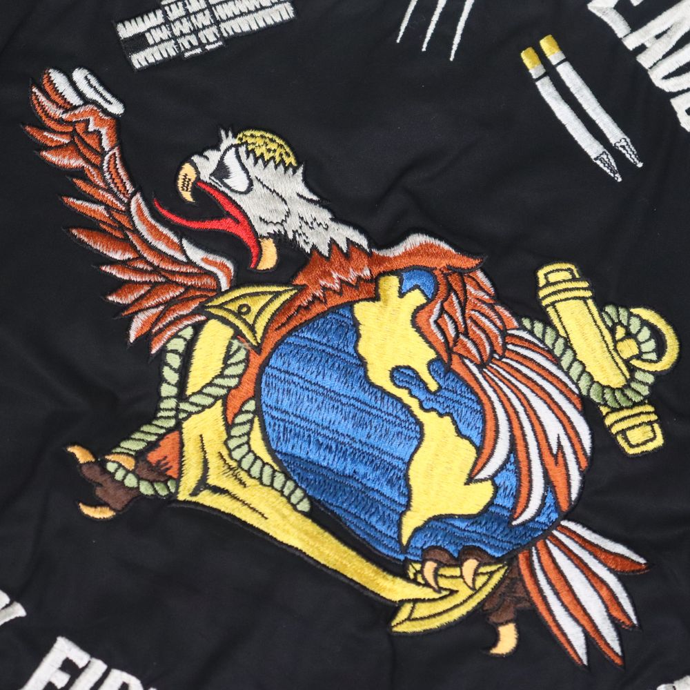ビンテージ ワッペン パッチ 刺繍 スーベニア USMCミリタリー 海兵隊