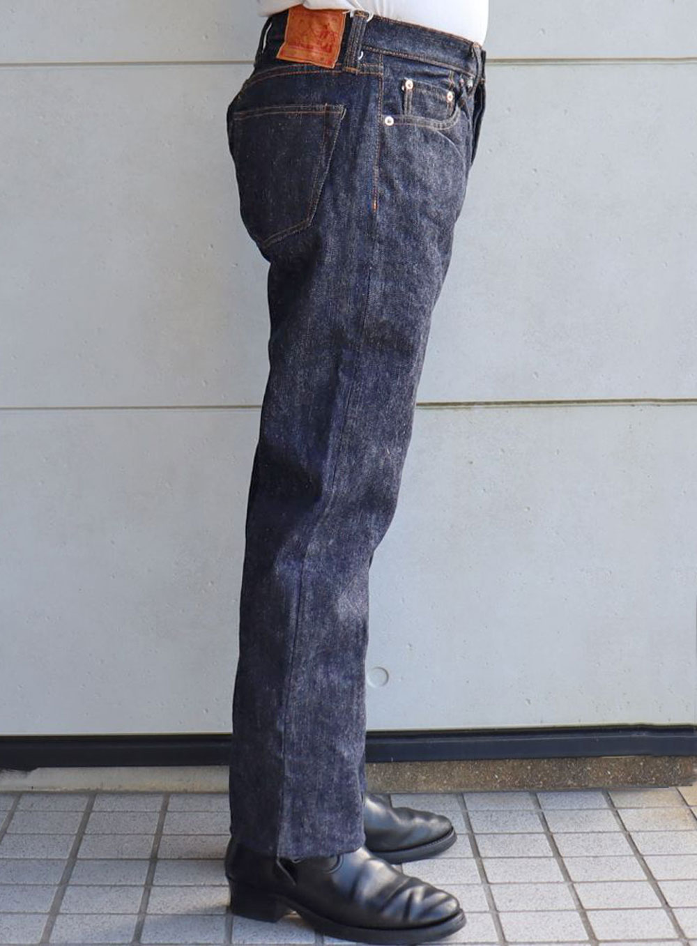 SAMURAI JEANS サムライジーンズ S710XX19OZll 19oz 極 細身意ストレート ワンウォッシュ済み 19oz刀耳セルビッチ  半月 専用革パッチ ヘビーオンス デニム デニムパンツ ジーパン 国産 日本製 - TOP