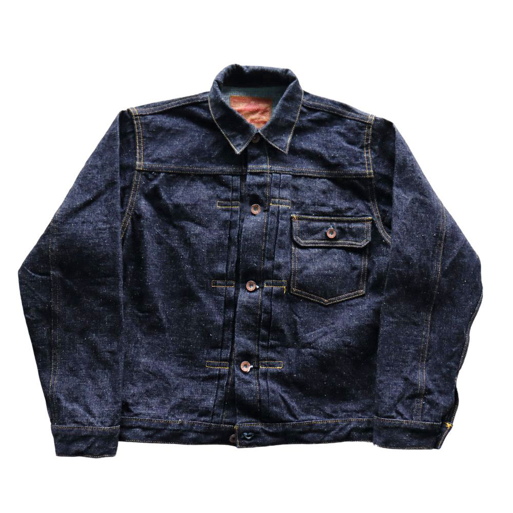 SAMURAI JEANS サムライジーンズ 零+モデル(ゼロプラスモデル）17ozデニムジャケット・零+モデルTバックGジャン Zero Plus  T-Back Denim Jacket S556VXファーストタイプ 1st type model コットン cotton - TOP